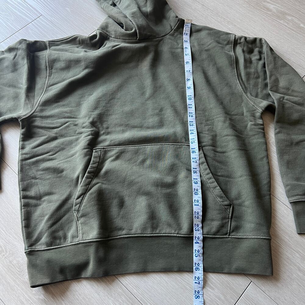 Madewell FLAWED McCarren Hoodie Mens Medium Olive Drab - Picture 4 of 15